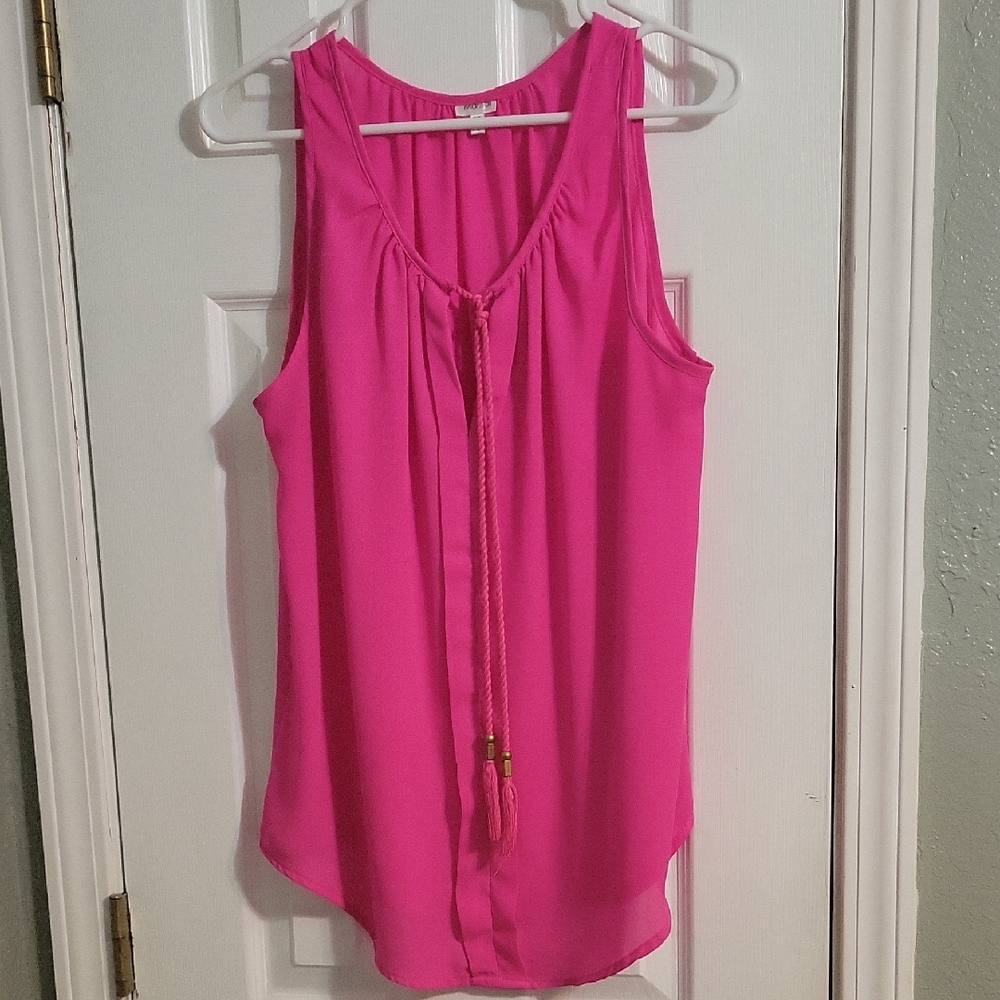 Vibrant Pink Sleeveless Top